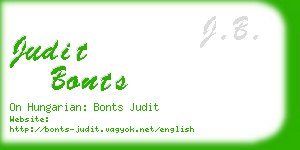 judit bonts business card